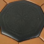 Vintage Poef Stermotief Skai Kunstleer Marokkaanse Stijl Jaren 60 thumbnail 3