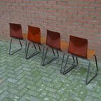 Retro Kinderstoeltjes Set Van 4 Stuks Schoolstoel thumbnail 7