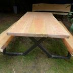 Prachtige Grote Boomstam Tuintafel 260 Cm thumbnail 18