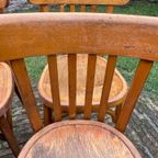 6 + 1 Baumann Bistrostoelen Keukenstoeln Café Stoelen Frans thumbnail 3