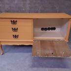 Vintage Zalm Kleur Dressoir Tv Kast Hollywood Regency Style thumbnail 8