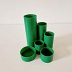 Vintage Groene Pennenbak Jaren 70 Bureau Ass. thumbnail 2