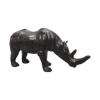 Grote Vintage Lederen Neushoorn thumbnail 3