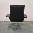 Goldsiegel Vintage Draaifauteuil Zwarte Draaistoel Jare 60 thumbnail 7
