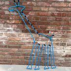 Grote Giraffe Blauwe Kapstok, Vintage Ikea Collectabels thumbnail 4