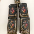 5 X Zeldzame Oude Dozen Blikken Met Stilleven Bloemen thumbnail 6