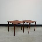 Pair Of Danish Teak Side Tables By Peter Hvidt For John Stuart, 1960S thumbnail 4