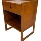 Vintage Arne Wahl Iversen Bijzettafel Nachtkastje 60's Teak thumbnail 10