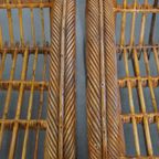 Set Van 2 Luxe Franse Rotan Vintage Design Fauteuils Uit De Jaren ’50 thumbnail 13
