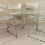 Set Van 4 Aero Wire Stoelen, Stapelbaar thumbnail 7