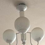Vintage Plafondlamp Met 3 Glazen Bollen thumbnail 2