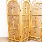 Vintage Rotan Kamerscherm Roomdivider Room Divider Rieten thumbnail 6
