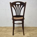 Antieke Art Nouveau Weense Jakob En Josef Kohn Stoel (thonet Stijl) Antique Webbing Chair thumbnail 6