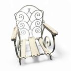 Old Forged / Wrought Iron Chair 1920S thumbnail 3