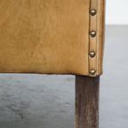 Set Van 2 Grote, Comfortabele En Stijlvolle Vintage Schapenleren Fauteuils Met Mooie Vormen thumbnail 14