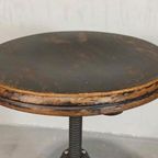 Antieke Bentwood Swivel Pianokruk Krukje thumbnail 6