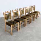 Brutalist Eetkamerstoelen | Vintage Stoelen | Jaren 60 | (4) thumbnail 8