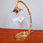 Art Nouveau-lamp In Verguld Brons, Eind 19e Eeuw. thumbnail 15