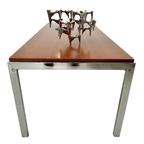 Deens Design Salontafel Teak Chroom Mid-century thumbnail 3