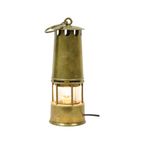 Oude Messing Mijnwerkerslamp Memorabilia Mijn 26cm thumbnail 2