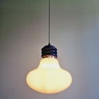 Vintage Witte Opaline Hanglamp, Jaren 70 thumbnail 5