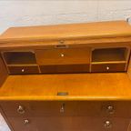 Vintage Rolltop Kast-/ Secretaire Deens thumbnail 6