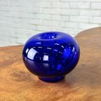 Kobalt Blauw Glazen Design Object / Vaas 13X16 thumbnail 2