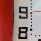 Retro The Metro Newgate Wandklok, Rood thumbnail 14