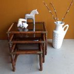 Vintage Manou Miniset, Mimiset, Nesting Tables, Tafeltjes thumbnail 7