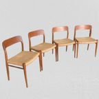 Model 75 Stoelen Van Möller Voor J.L. Möllers Möbelfabrik thumbnail 16