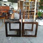 2 Vintage Hugo Svensson Grenen Design Eetkamerstoelen thumbnail 3