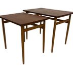 Vintage Bijzettafeltjes Nesting Tables Jaren 60 Teak Design thumbnail 5