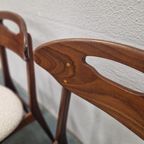 Nieuw Bekleed ! Deense Stoelen Set Van 4 Vintage Stoelen thumbnail 7