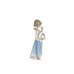 Lladro - Design Juan Huerta - 'Muchacha Adornando Pamela'- Spanje - Porselein - 1989 thumbnail 4