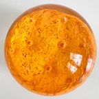 Vintage Presse Papier Glas Oranje thumbnail 2