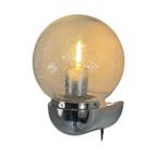Glashutte Limburg - Chromed Wall Sconce With Glass Top - In Great Condition thumbnail 7
