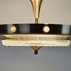 Vintage - Lakro Style - Ufo Hanglamp - 'Champagne Gold' - Glas - 70S thumbnail 4