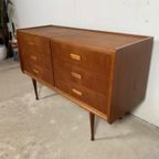 Prachtige Scandinavische Vintage Teak Kaptafel, Ladekast, Commode thumbnail 9