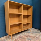 Midcentury Eiken Boekenkast Uit De Jaren 60, Zweeds thumbnail 7