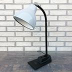 Antieke Bureaulamp Emaille Kap thumbnail 4