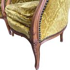 Set Van 2 Vintage Barok Eenzitten / Fauteuils / Clubzetels thumbnail 9