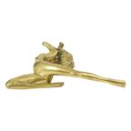 Art Deco Stijl Beeld Elegante Naakte Vrouw Massief Messing thumbnail 14