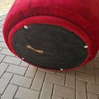 90'S Vintage Fauteuil Rode Handstoel Retro Fauteuil thumbnail 13