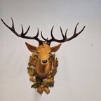 Vintage Hertenkop Gewei Kunststof Tirol Skihut Cafe Mancave thumbnail 7