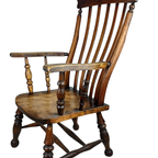 Antieke 19E Eeuws Windsor Chair thumbnail 5