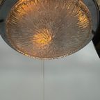 Vintage 70’S Hanging Pendant - Solid Glass (No Cracks) - Original And Including Ceiling Canopy thumbnail 6