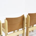 Vintage Ibisco Cognac Leren Eetkamerstoelen, Set Van 6 thumbnail 2