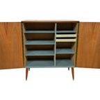 Vintage Kastje Compact Dressoir Jaren 60 Teak Fineer Zweden thumbnail 7