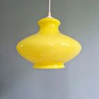 Vintage Gele Opaline Hanglamp, Jaren 70 thumbnail 8