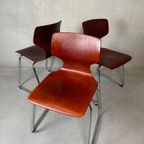 3x Pagholz Flötotto Stoelen – Bruin thumbnail 2